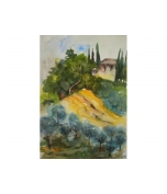 tuscany, landscape by siena